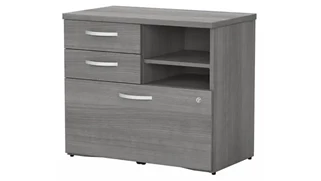 Lateral File Cabinets Bush Furnishings Office Storage Cabinet with Lateral File, Drawers and Shelves - Assembled