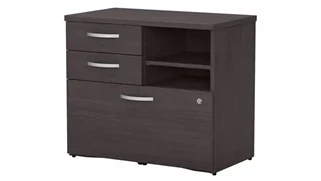 Lateral File Cabinets Bush Furnishings Office Storage Cabinet with Lateral File, Drawers and Shelves - Assembled