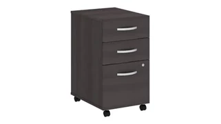 Vertical File Cabinets Bush Furnishings 3 Drawer Mobile File Cabinet - Assembled