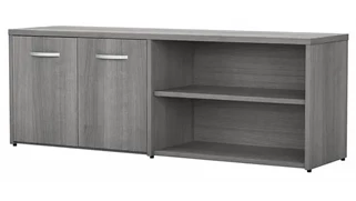 Storage Credenzas Bush Furnishings Low Storage Cabinet with Doors and Shelves