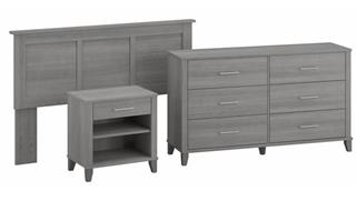 Bedroom Sets Bush Furniture Full/Queen Size Headboard, Dresser and Nightstand Bedroom Set