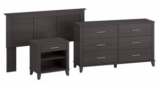 Bedroom Sets Bush Furniture Full/Queen Size Headboard, Dresser and Nightstand Bedroom Set