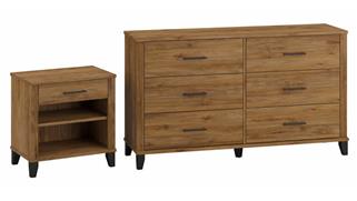 Bedroom Sets Bush Furniture 6 Drawer Dresser and Nightstand Set