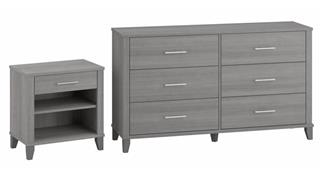 Bedroom Sets Bush Furniture 6 Drawer Dresser and Nightstand Set