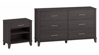 Bedroom Sets Bush Furniture 6 Drawer Dresser and Nightstand Set