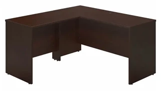 L Shaped Desk Shells Bush Furnishings 60in W x 24in D Desk Shell with 36in W Return