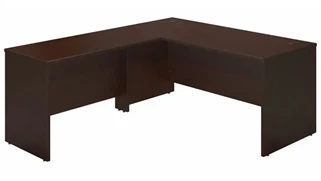L Shaped Desk Shells Bush Furnishings 66in W x 30in D Desk Shell with 48in W Return