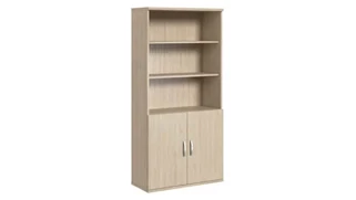 Standard Bookcases Bush Furnishings 5 Shelf Bookcase with Doors