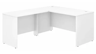 L Shaped Desk Shells Bush Furnishings 60in W x 30in D L-Shaped Desk with 42in W Return