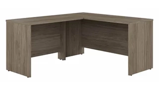 L Shaped Desk Shells Bush Furnishings 60in W x 24in D L-Shaped Desk with 42in W Return