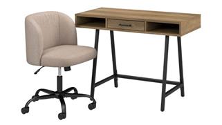 Writing Desks Bush Furniture 40in W Small Writing Desk and Chair Set