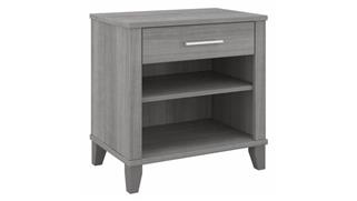 Night Stands Bush Furniture Nightstand with Drawer and Shelves