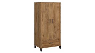 Storage Cabinets Bush Furniture Tall Storage Cabinet with Doors and Drawer