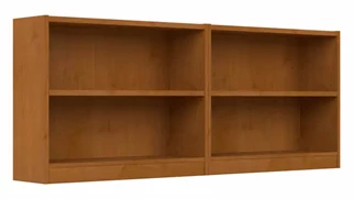 Low Bookcases Bush Furnishings 2 Shelf Bookcase - Set of 2
