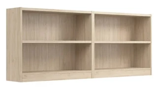 Low Bookcases Bush Furnishings Small 2 Shelf Bookcase - Set of 2
