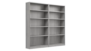 Standard Bookcases Bush Furnishings Tall 5 Shelf Bookcase (Set of 2)