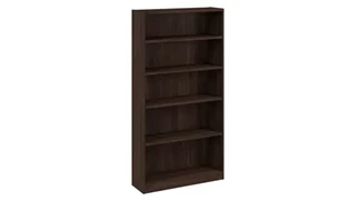 Standard Bookcases Bush Furnishings Tall 5 Shelf Bookcase