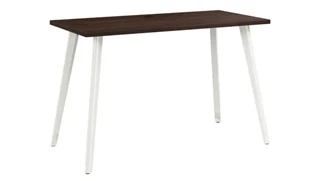 Writing Desks Bush Furnishings 48in W x 24in D Computer Desk with Splayed Metal Legs