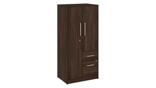 Tall Storage Cabinets Bush Furnishings Wardrobe Cabinet with Drawers