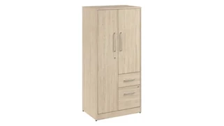 Tall Storage Cabinets Bush Furnishings Wardrobe Cabinet with Drawers