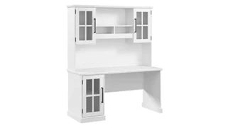 Stand-Alone Desks with Hutch Bush Furnishings 60in W Computer Desk with Hutch