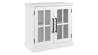 Low Storage Cabinets Bush Furniture 32in W Storage Cabinet with Glass Doors