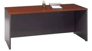 Stand-Alone Desk Shells Bush Furnishings 72in W x 24in D Credenza Desk
