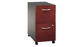 Mobile File Cabinets Bush Furnishings 2 Drawer Mobile Vertical File - Fully Assembled