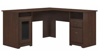 L Shaped Double Pedestal Desks Bush Furniture 60" W L-Shaped Desk