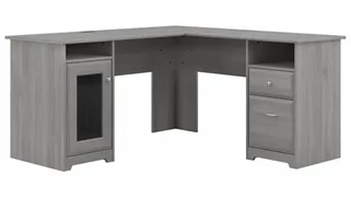 L Shaped Double Pedestal Desks Bush Furniture 60" W L-Shaped Desk