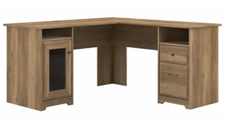 L Shaped Double Pedestal Desks Bush Furniture 60" W L-Shaped Desk