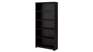 Standard Bookcases Bush Furnishings 5 Shelf Bookcase