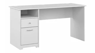 Stand-Alone Single Pedestal Desks Bush Furniture 60in W Computer Desk with Drawers