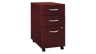 Mobile File Cabinets Bush Furnishings 3 Drawer Mobile Vertical File - Fully Assembled
