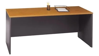 Stand-Alone Desk Shells Bush Furnishings 72in W x 24in D Credenza Desk