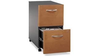 Mobile File Cabinets Bush Furnishings 2 Drawer Mobile Vertical File - Fully Assembled