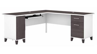 L Shaped Desks Bush 72in W L-Shaped Desk with Storage