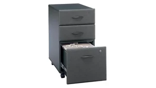 Mobile File Cabinets Bush Furnishings 3 Drawer Mobile File - Fully Assembled