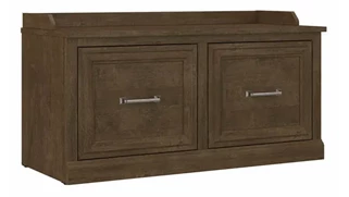 Benches Bush Furniture 40in W Shoe Storage Bench with Doors