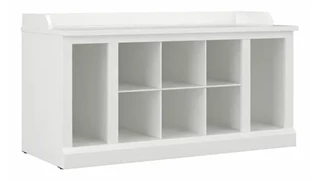 Benches Bush Furniture 40in W Shoe Storage Bench with Shelves