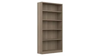 Standard Bookcases Bush Furnishings 5 Shelf Bookcase