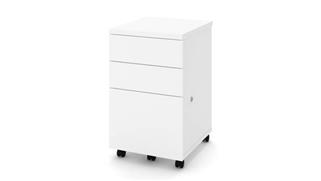 Mobile File Cabinets Bestar Assembled 2U1F Mobile Pedestal