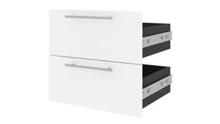 Bookcases Bestar Office Furniture 2 Drawer Set for 20in W Narrow Shelving Unit