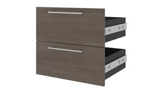 Bookcases Bestar Office Furniture 2 Drawer Set for 20in W Narrow Shelving Unit