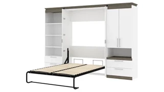Murphy Beds - Full Bestar Office Furniture 118in W Full Murphy Bed and Multifunctional Storage with Drawers