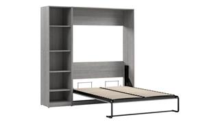 Murphy Beds - Full Bestar Office Furniture 79in W Full Murphy Bed with Closet Organizer