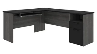 L Shaped Desks Bestar 72in W L-Shaped Desk