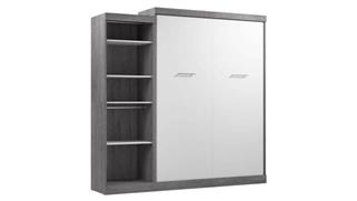 Murphy Beds - Queen Bestar Office Furniture 90in W Queen Murphy Bed with Closet Organizer