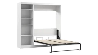 Murphy Beds - Full Bestar Office Furniture 84in W Full Murphy Bed with Closet Organizer