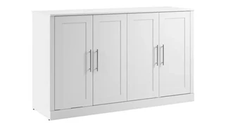 Murphy Beds - Queen Bestar Office Furniture 75in W Queen Cabinet Bed with Mattress